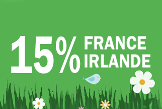 Offre Flash: 15% de reduction vers l’Irlande